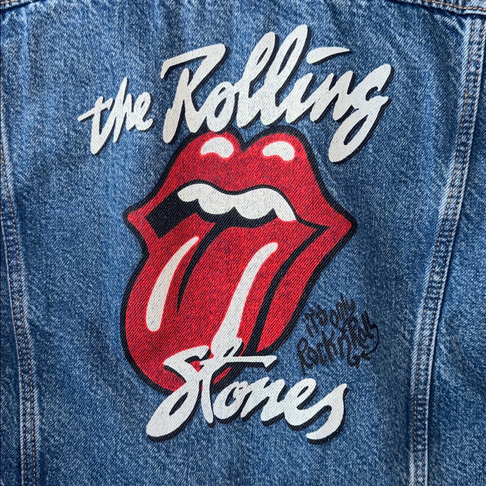 NWT The Rolling Stones Denim Jacket - Picture 2 of 6